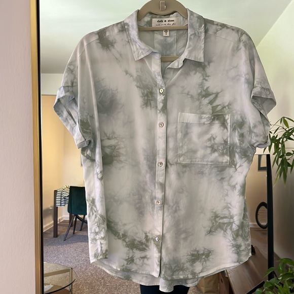 🎉HOST PICK 🎉Cloth & Stone for Anthropologie Tie-Dye Breezy Blouse - Picture 4 of 10